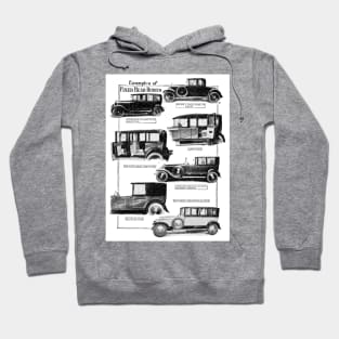 Types of Car Bodywork Styles - Part 3 - 1927 Vintage Advert Hoodie